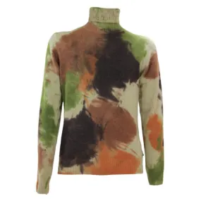 Bob Maglia Dolcevita Tie E Die Verde/beige