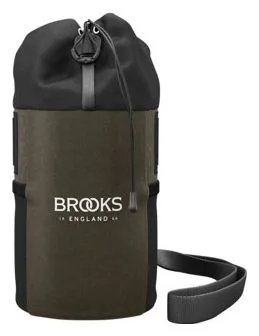 Brooks England Scape Feed Pouch 1L Borsa Manubrio Verde Fango