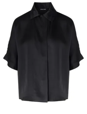 Camicia Anine Bing Julia in seta nera