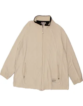 CHAMPION Womens Easy Fit Tracksuit Top Jacket UK 20 2XL Off White Cotton