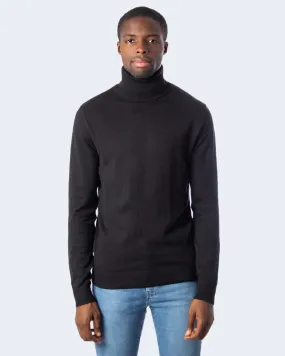 Dolcevita Jack Jones JJEEMIL KNIT ROLL NECK NOOS Nero