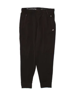 EDDIE BAUER Mens Tracksuit Trousers Joggers Medium  Black Polyester