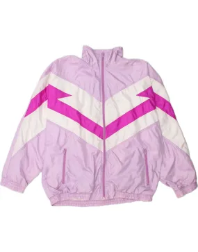 ETIREL Mens Tracksuit Top Jacket Medium Pink Colourblock Nylon