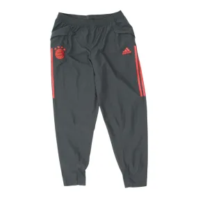 FC Bayern Munich Mens Grey Tapered Adidas Tracksuit Bottoms | German Football