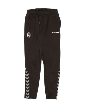 HUMMEL Womens Graphic Tracksuit Trousers UK 12 Medium  Black Polyester