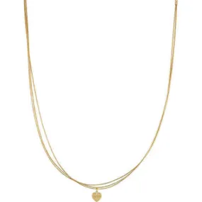 LIUJO Collana doppio filo Liu Jo in argento925 con cuore