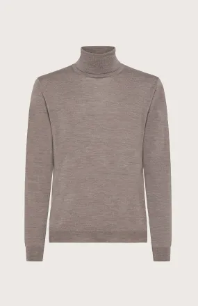 maglia dolcevita in rasato