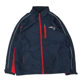 New England Patriots Mens Navy Jacket | Vintage NFL Tracksuit Top Sportswear