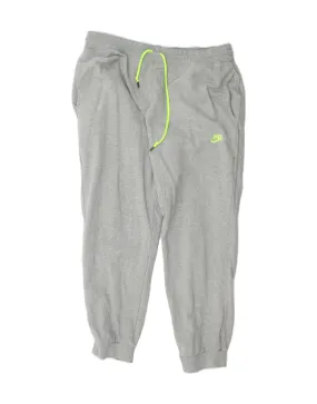 NIKE Mens Tracksuit Trousers Joggers XL  Grey Cotton