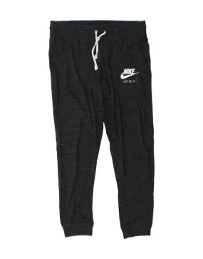NIKE Womens Tracksuit Trousers Joggers UK 14 Medium Black Flecked
