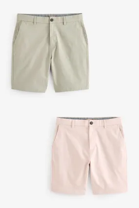Stretch Chinos Shorts 2 Pack    