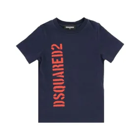  T-SHIRT DSQUARED. BLU 